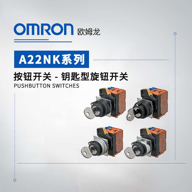 OMRON 欧姆龙 钥匙型旋钮开关 A22NK-2BM-01AA-G100