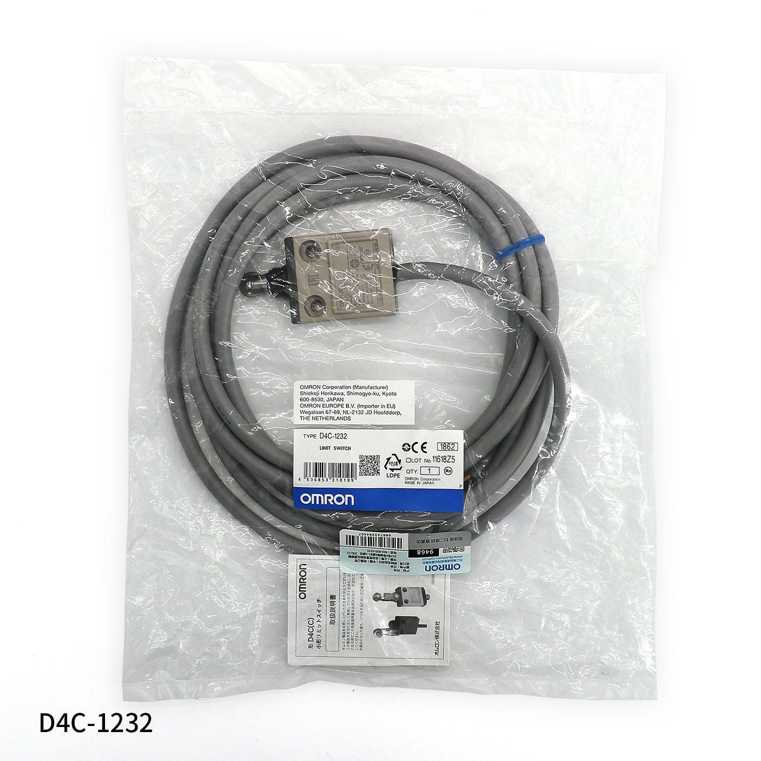 OMRON 欧姆龙 封闭式开关 
D4C-1402