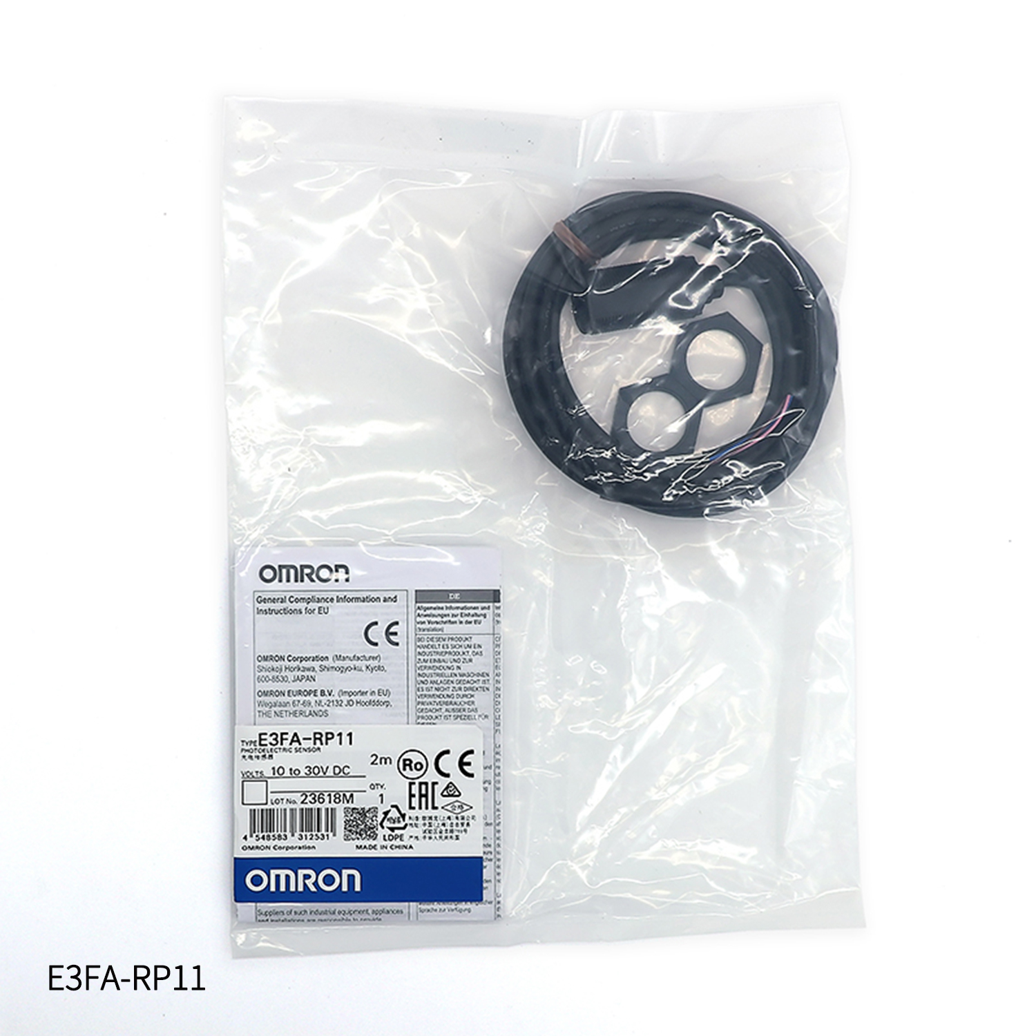 OMRON 欧姆龙 AC/DC自由电源型光电传感器 E3JK-RR12-C-ZH OMS