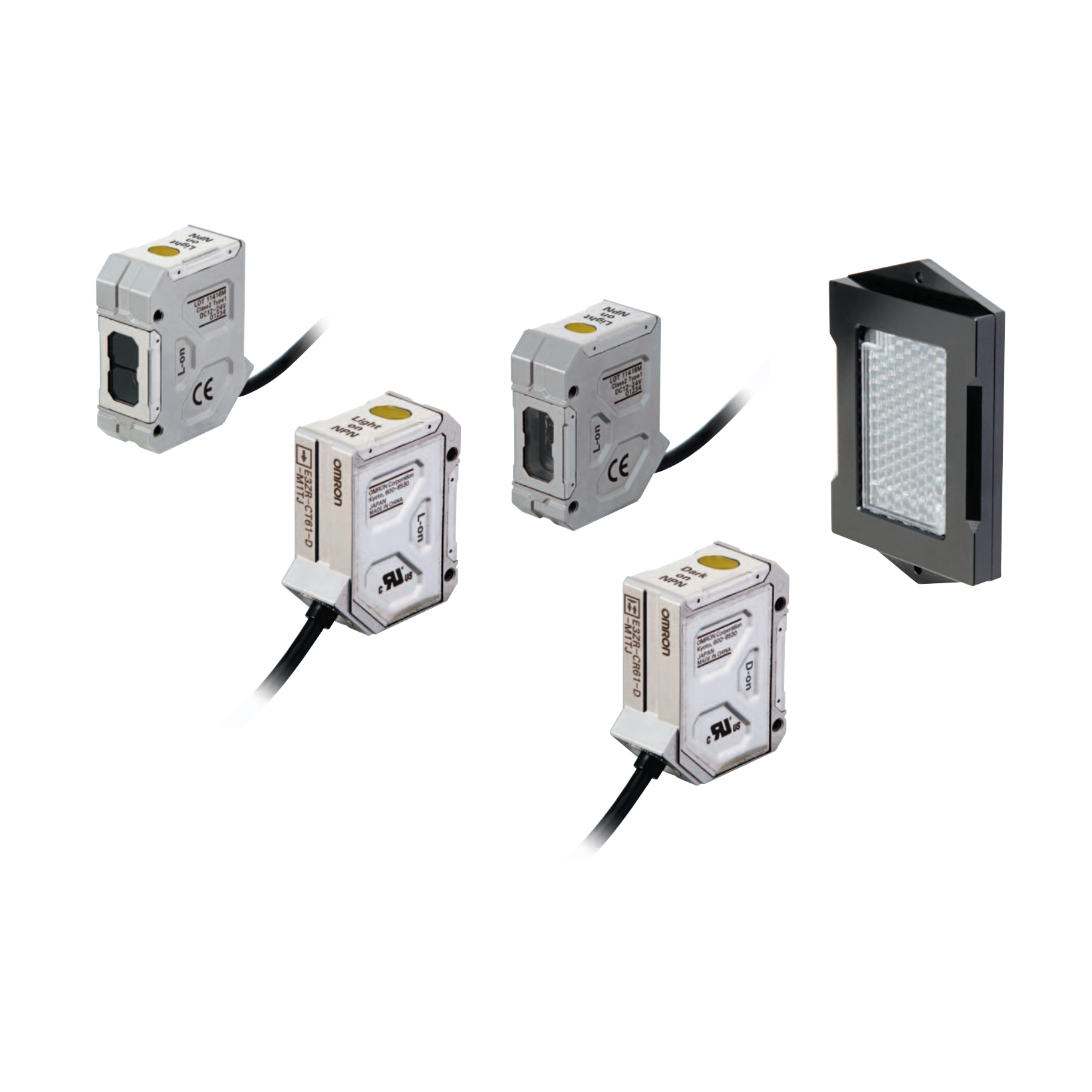 OMRON 欧姆龙 耐油光电传感器 E3ZR-CD81L 2M