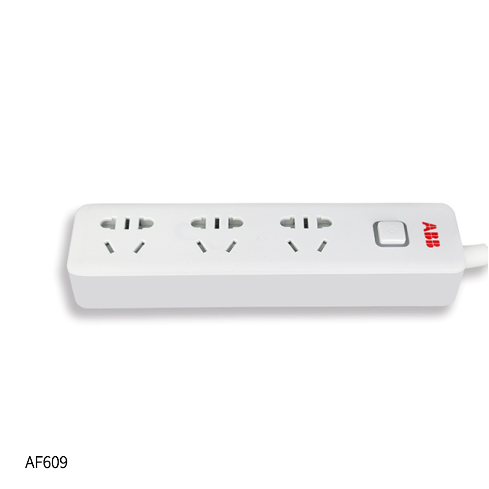 ABB 插排 五位五孔带总控带灯10A AF606