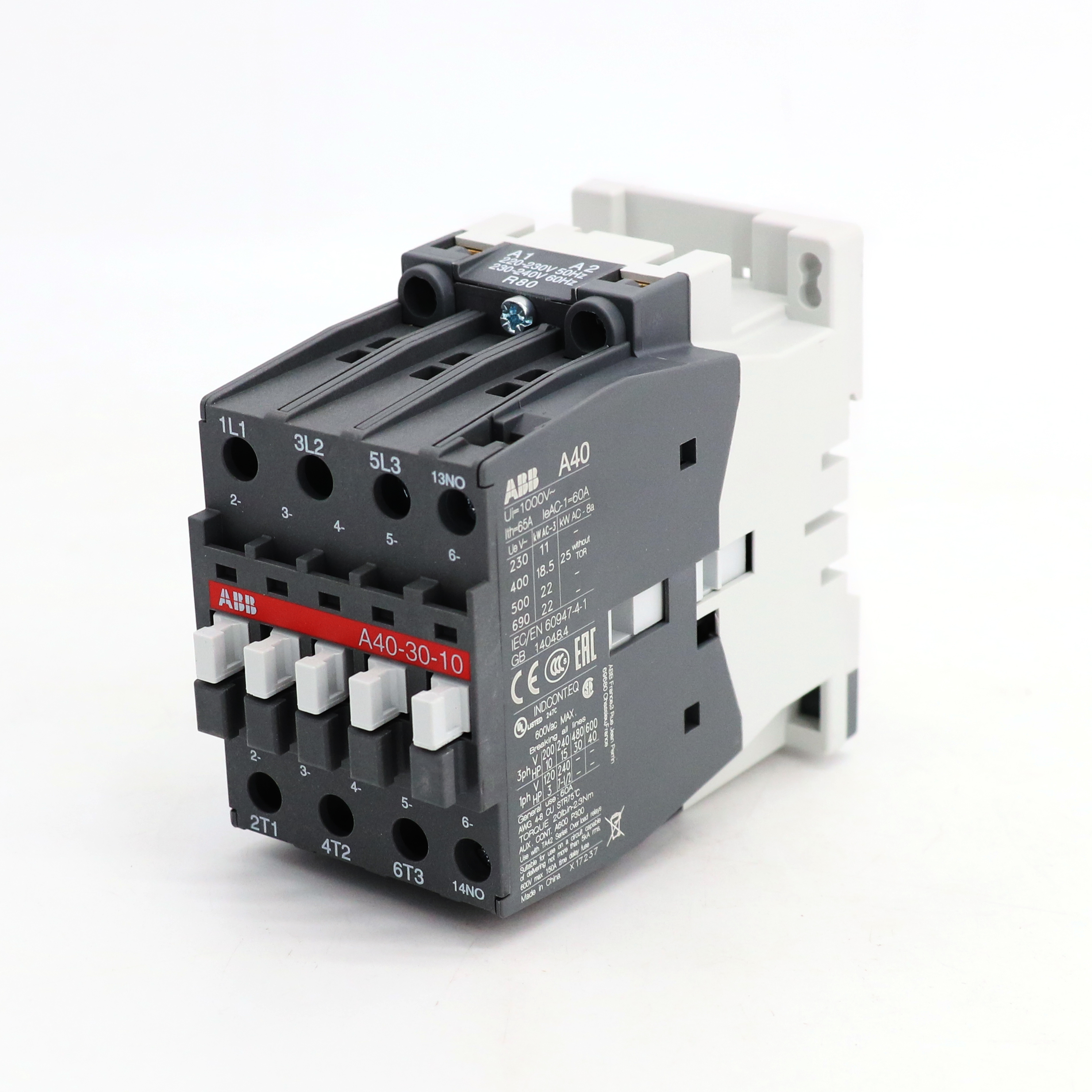ABB A系列接触器 A30-30-10*220-230V 50Hz/230-240V 60Hz