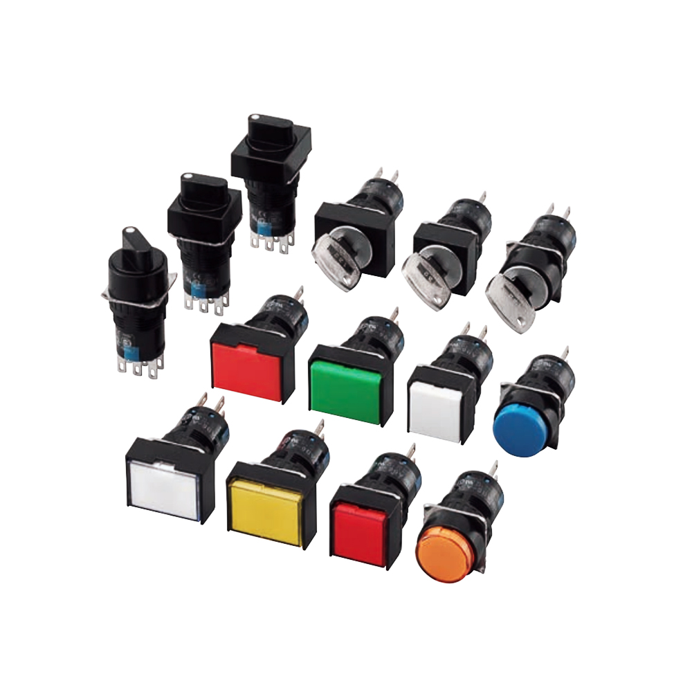 IDEC 和泉 A6系列 照明按钮开关 AL6H-M14GC AC/DC24V