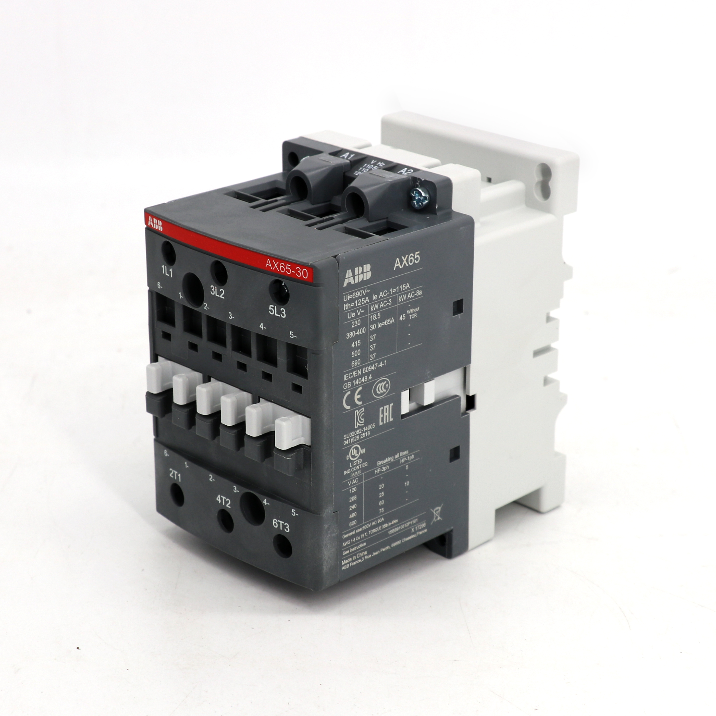 ABB 交流接触器 AX65-30-11-80*220-230V50Hz/230-240V60Hz