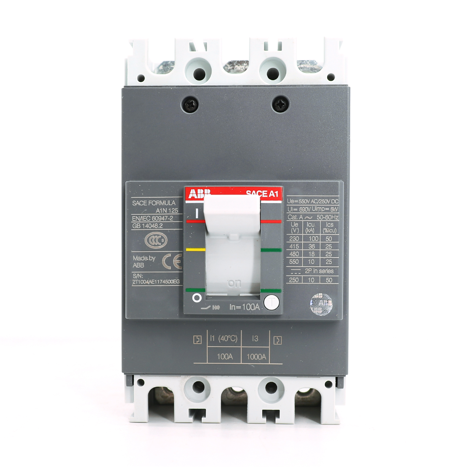 ABB Formula塑壳断路器 A1N125 TMF15/400 FF 3P