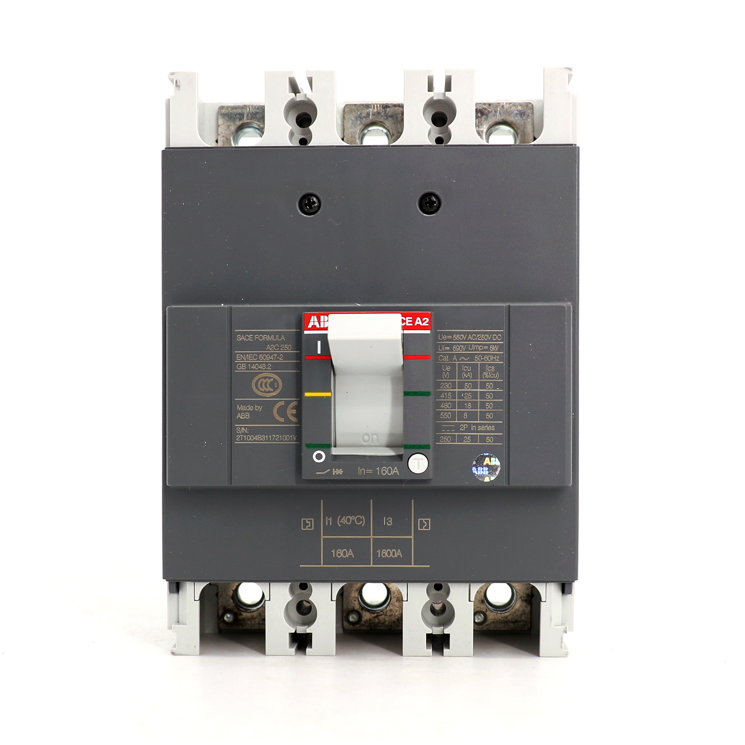 ABB Formula塑壳断路器 A2C250 TMF125/1250 FF 3P