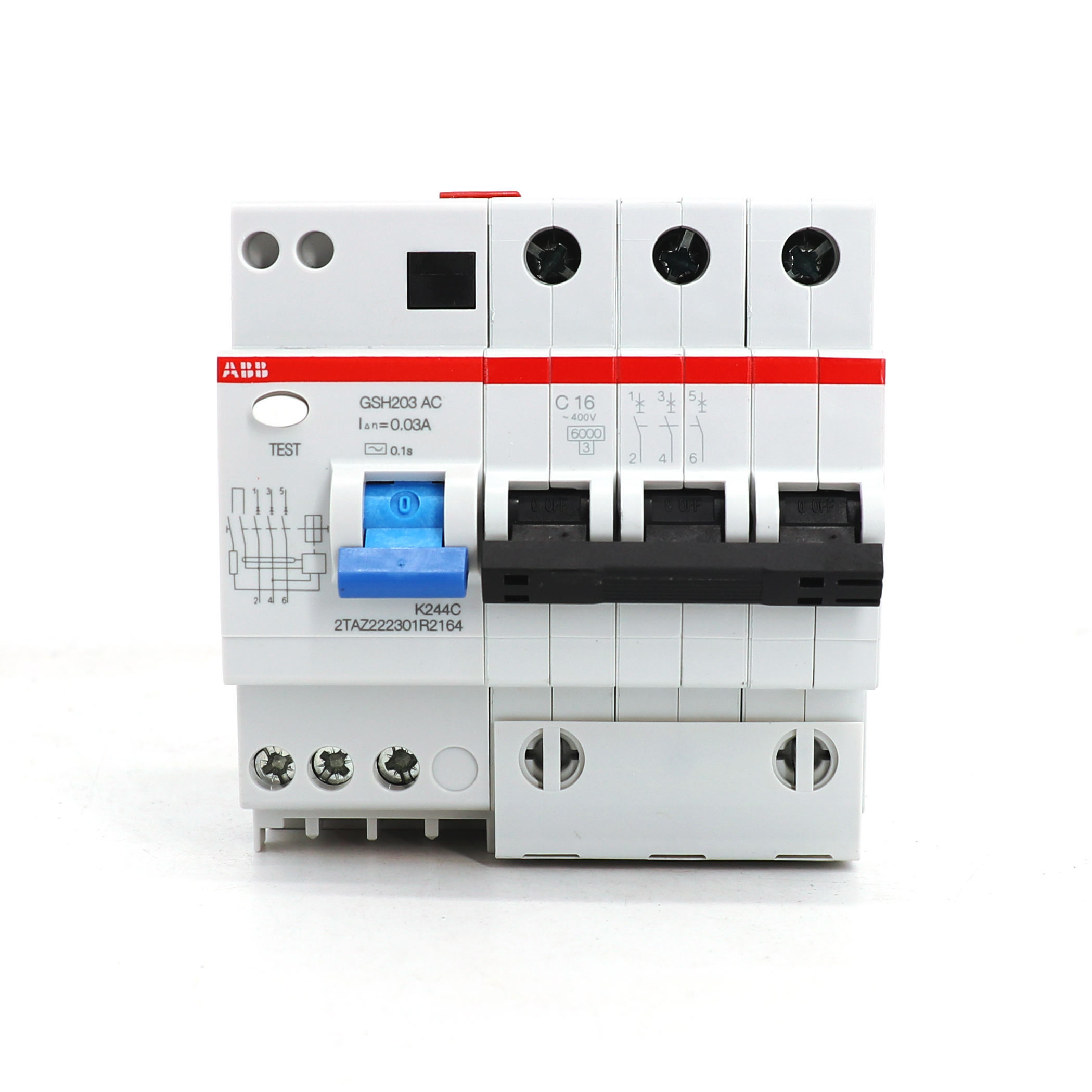 ABB GSH200剩余电流动作断路器GSH202 AC-C16/0.03