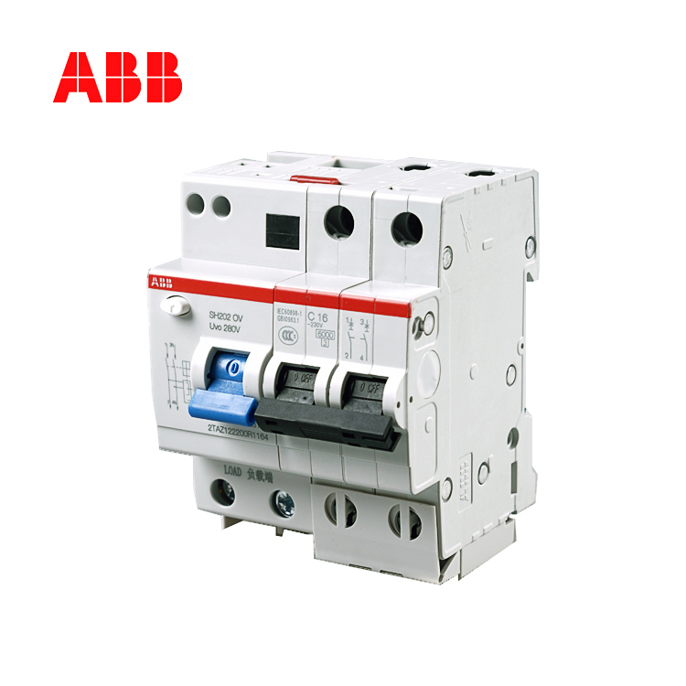 ABB 带过压保护微型断路器 SH202-C10 OV