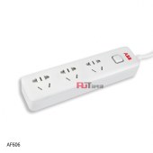 ABB 插排 三位五孔带总控不带灯10A AF609