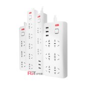 ABB 插排 三位五孔带总控不带灯10A AF609