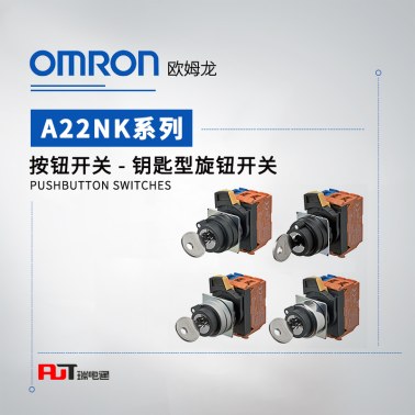 OMRON 欧姆龙 钥匙型旋钮开关 A22NK-2BL-01BA-G100